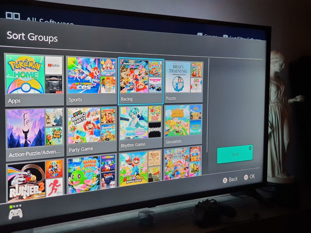 just finished sorting 438 nintendo switch games