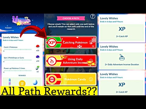 Lovely Wishes Today Research (All Path Rewards) Pokemon Go | Choose A Path Pokemon Go New Event