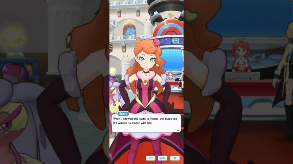 Nessa invited Sonia to model | Pokemon Masters EX