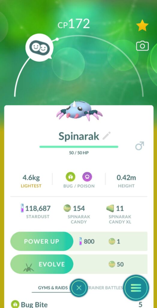 shiny spinarak is adorable. That is all