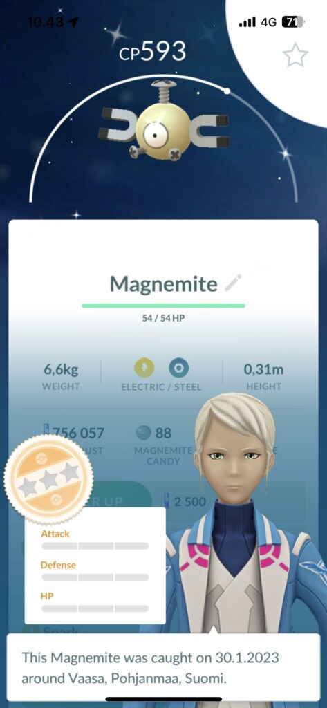 First 0IV and is’s shiny.