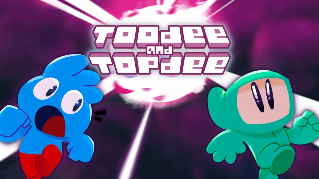 Me and my brother's first game is now 50% off! It's called "Toodee and Topdee" and it's a 2D platformer + top-down puzzler hybrid :)
