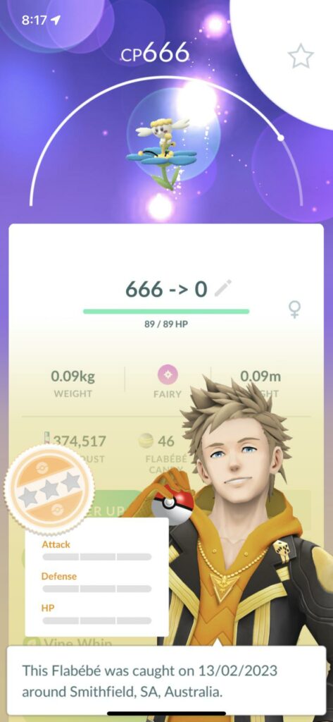 I got a 666CP with 0IVs today.