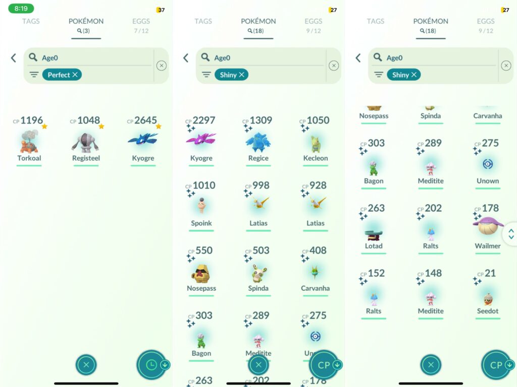 My Catches from Las Vegas Hoenn Tour! I was only able to play on Saturday for a Few Hours due to in-games issues. But I think I made the most of it!