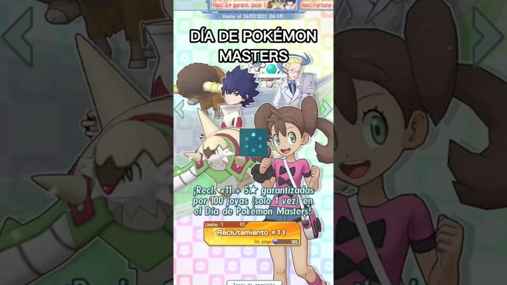 SUMMON DIA DE POKEMON MASTERS !! #pokemon #shorts