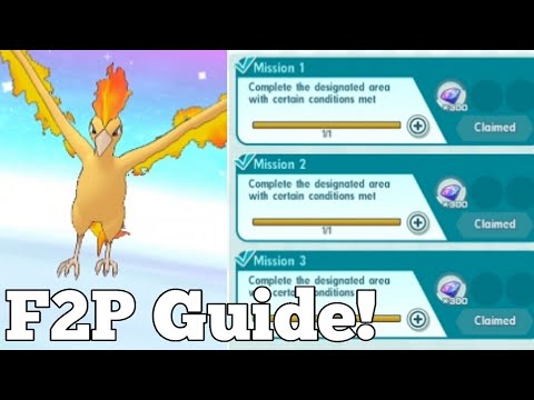 F2P Guide + Event Missions! Moltres Legendary Arena | Pokemon Masters EX