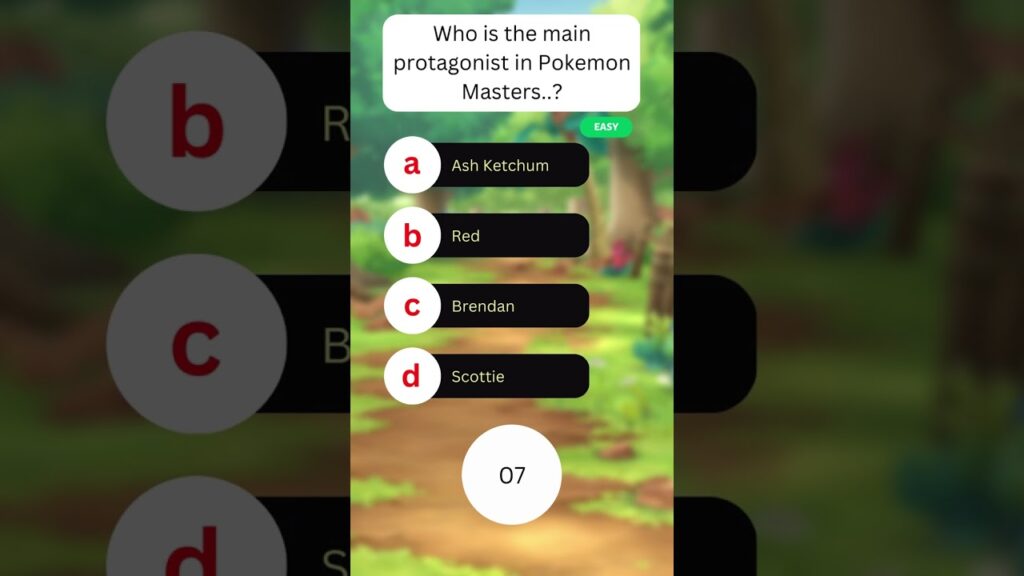 Who is protagonist in Pokemon Masters?