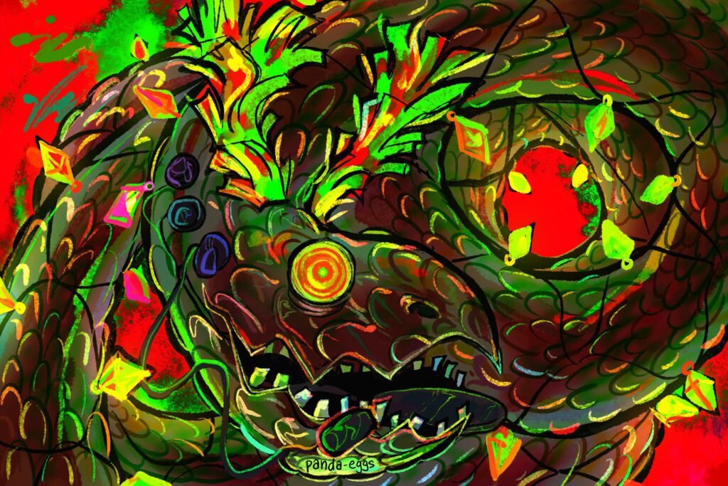 Horrorboros (Splatoon 3) (art by me)