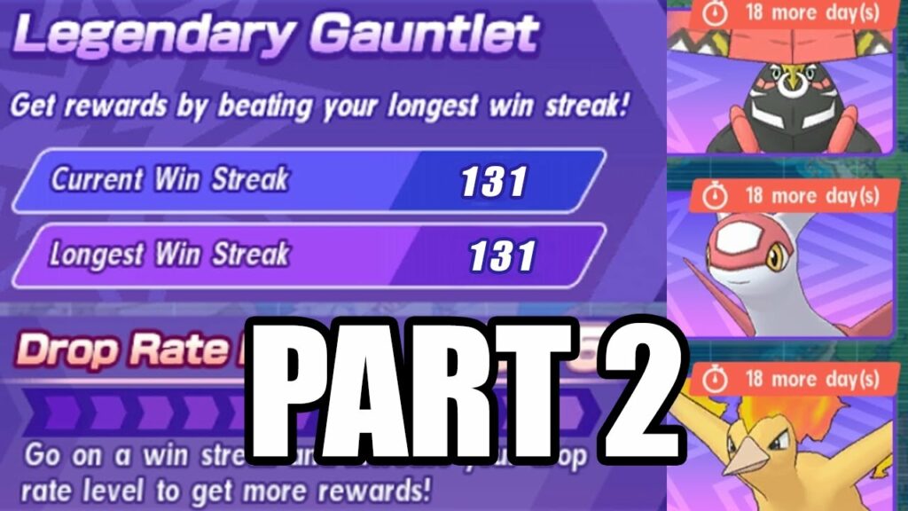 [Pokemon Masters EX] Legendary Gauntlet 8 131 Winstreak Part 2 (Tapu Bulu, Latias, Moltres)
