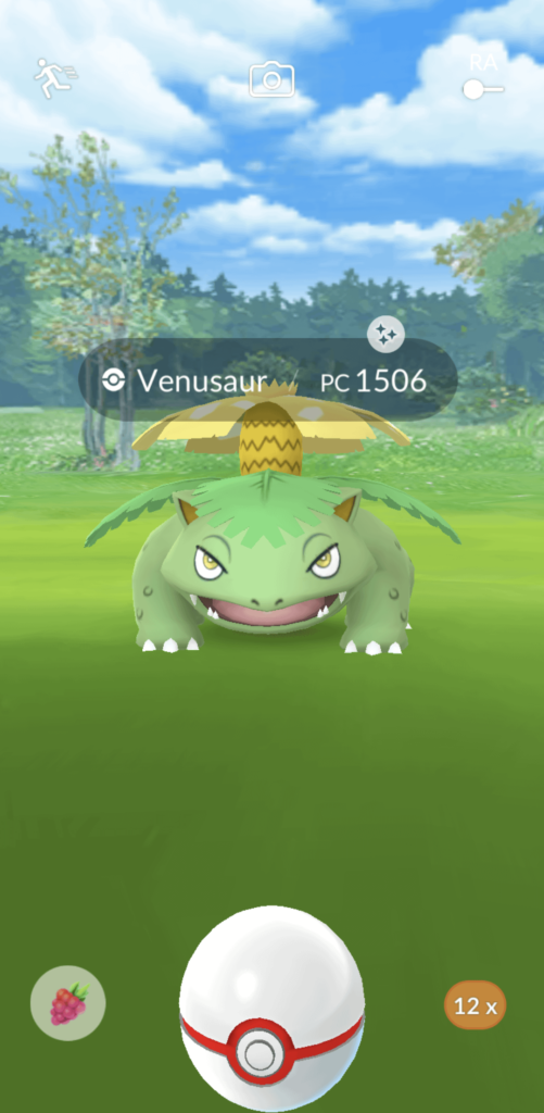 My first shiny ever in a raid is a venusaur. Got it on the first ball!