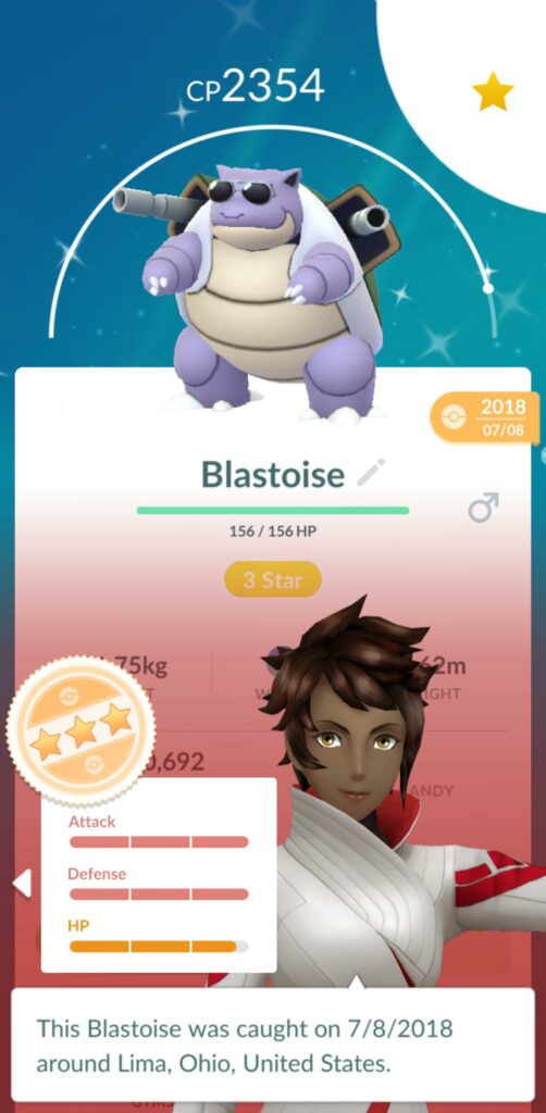 To the person deciding whether or not to evolve their shiny: this is what he looks like!