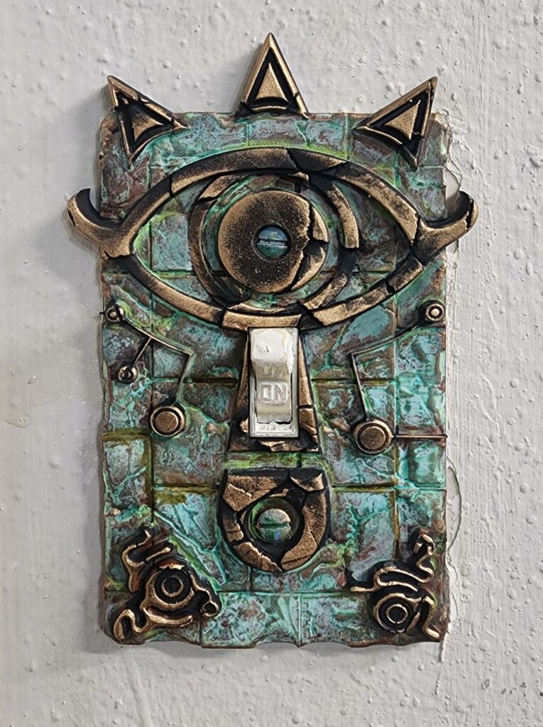 Getting Ready for Tears of the Kingdom with my Sheikah Slate light switch cover