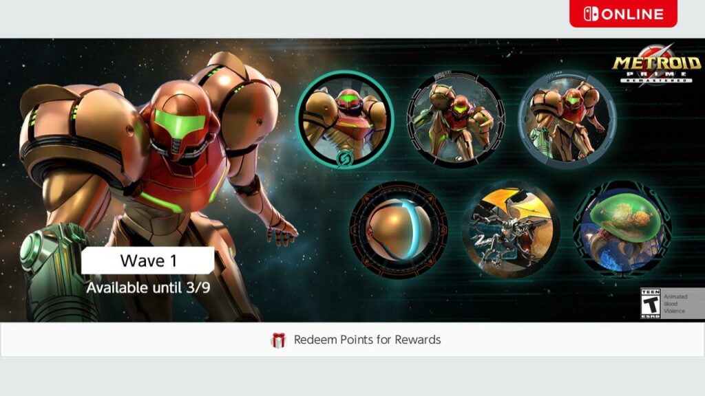 Metroid Prime Remastered icons are now available for Nintendo Switch Online members!