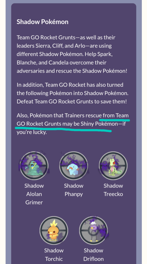 Are we able to get shinies from grunts for the first time? 😱 Checked previous events wordings and it wasn't mentioned before.