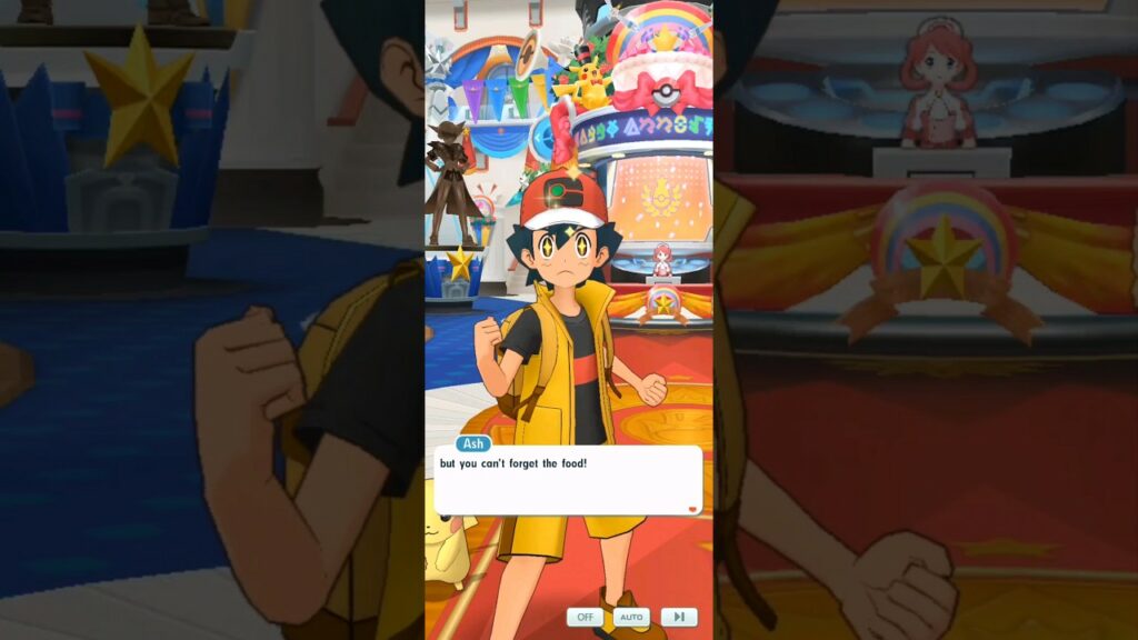 Ash sure loves battling... and food! | Pokemon Masters EX