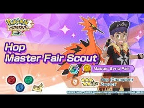 Pokemon Masters Ex |  Hop (Champion) Master Fair Banner Summon |