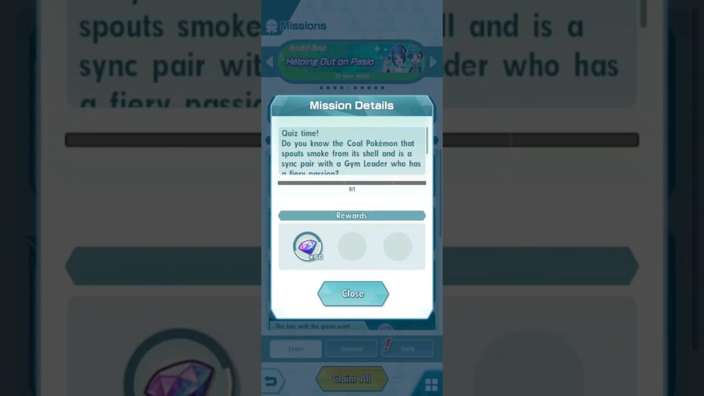 DAY 7 SOLUTION | Special Event - Helping Out on Pasio | Pokemon Masters EX