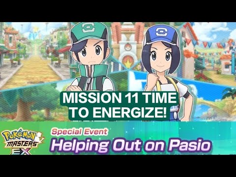 Mission 11 Time to energize! Helping Out on Pasio Pokemon Masters EX Gameplay 2023