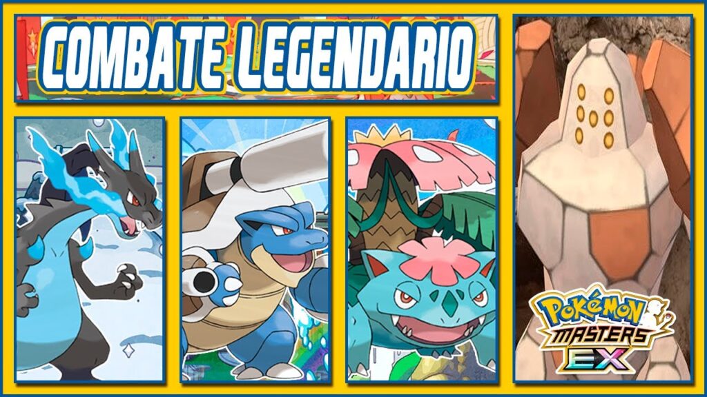 TRIO DE KANTO VS REGIROCK | COMBATE LEGENDARIO | POKEMON MASTERS EX