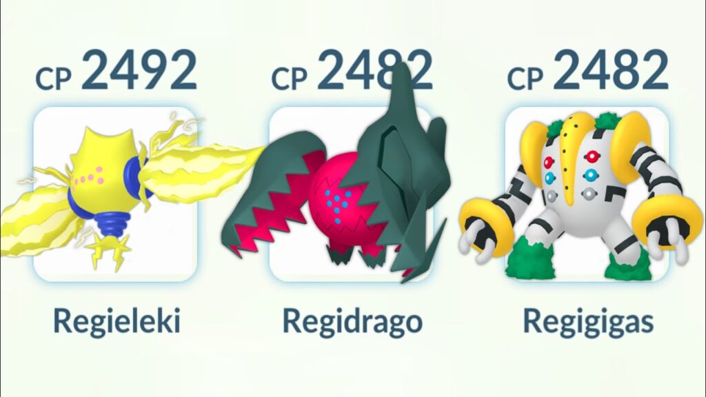 TRIPLE REGIS (Regieleki, Regidrago, Regigigas) Team in Pokemon GO.