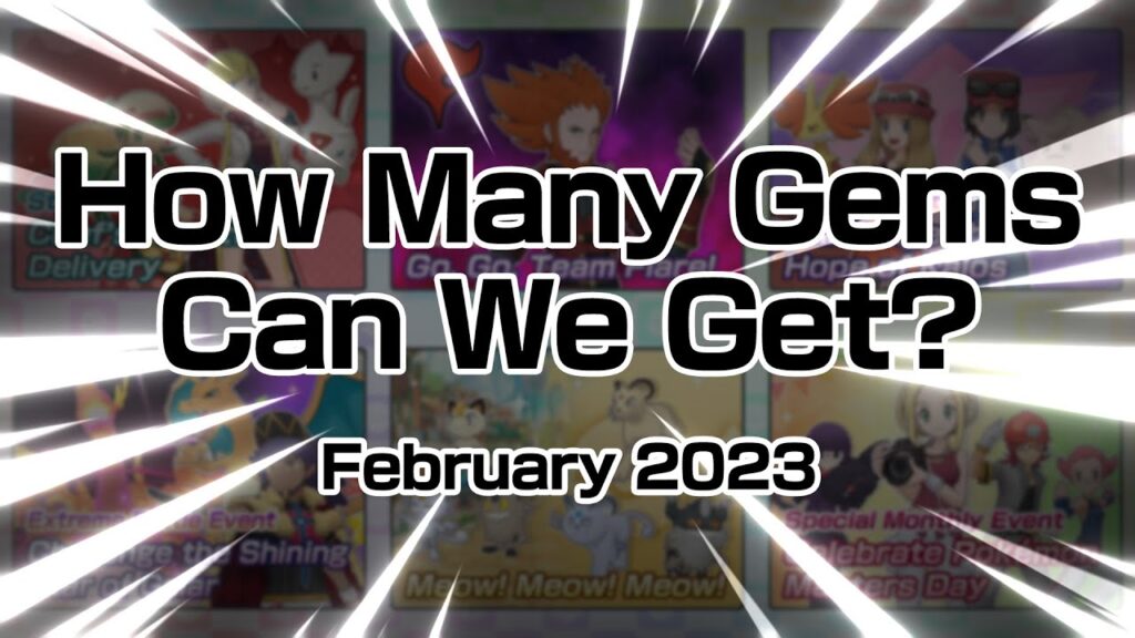[Pokemon Masters EX] HOW MANY GEMS CAN WE GET? (February 2023)