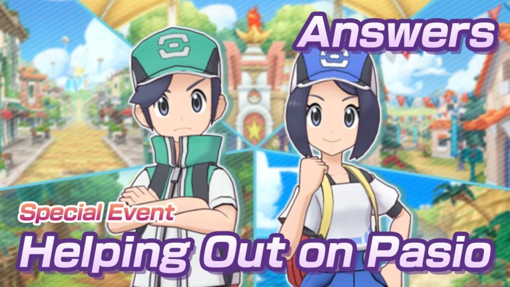 [Pokemon Masters EX] ANSWER GUIDE | Special Event - Helping Out on Pasio