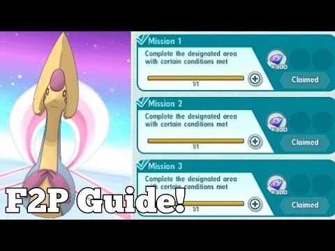 F2P Guide + Event Missions! Cresselia Legendary Arena | Pokemon Masters EX