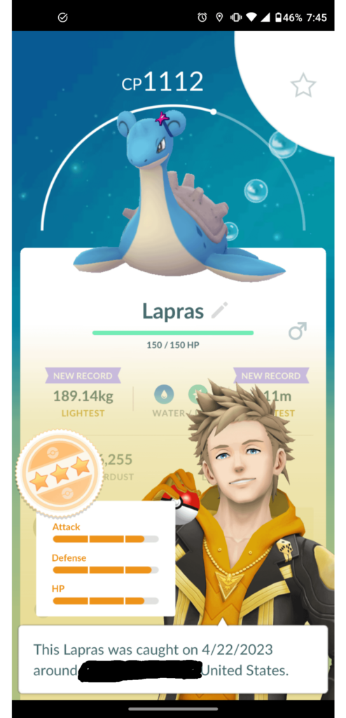 Why does Lapras have a bow?
