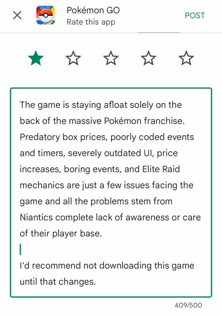 Don't Forget to Review the Game (Don't just review bomb them, leave an honest review and score of your opinion)