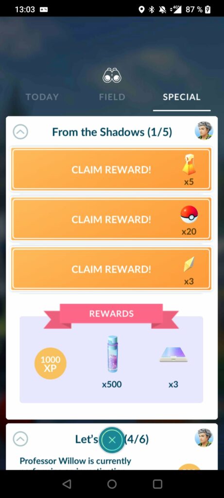 Do i need to complete this to get the pidgey research?