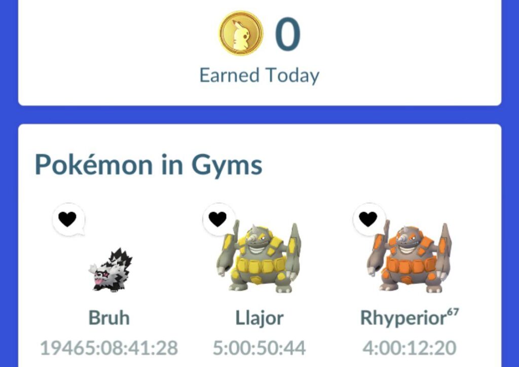 I can definitely tell the community is dying out, my goon has been stuck in this gym for 50+ years!