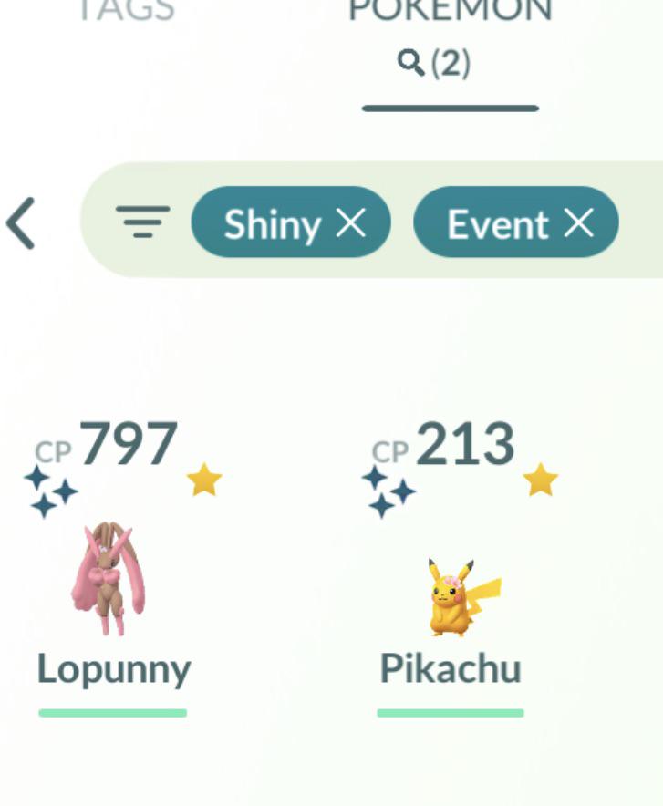What event shinys do you have ? :)