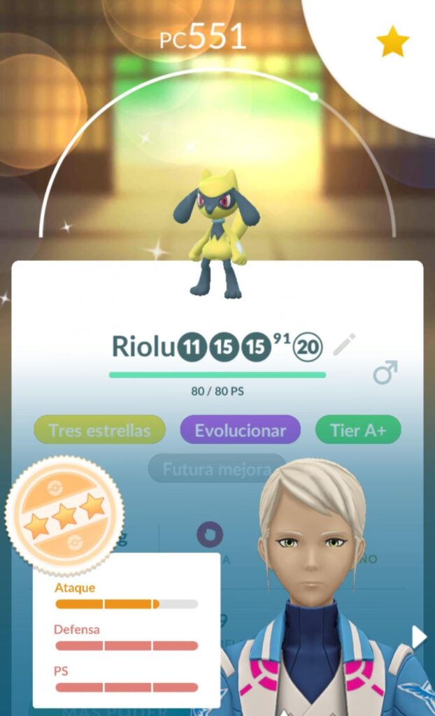 Both are pretty similar. Which one would you go with for Lucario? Is the shiny one good, or should he have a higher attack rate?