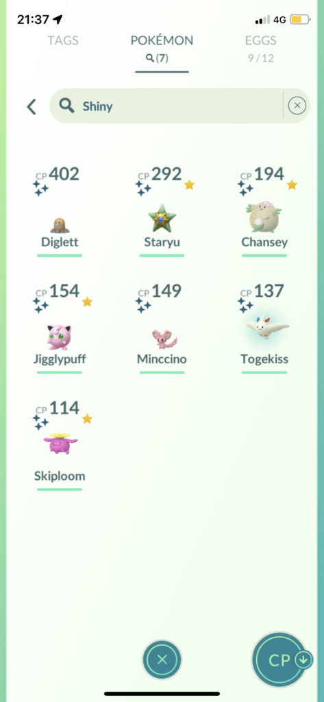 All my shinys so far, ive been playing for a month my boyfriend has been teaching me the pokemon lol
