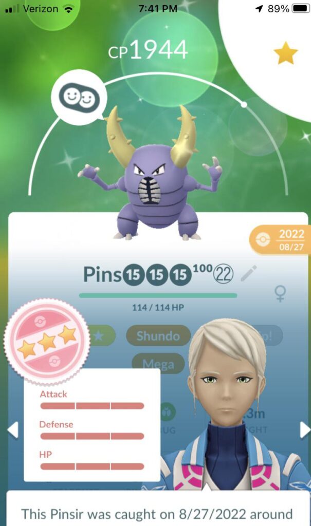 Shundo Pinsir in a trade!