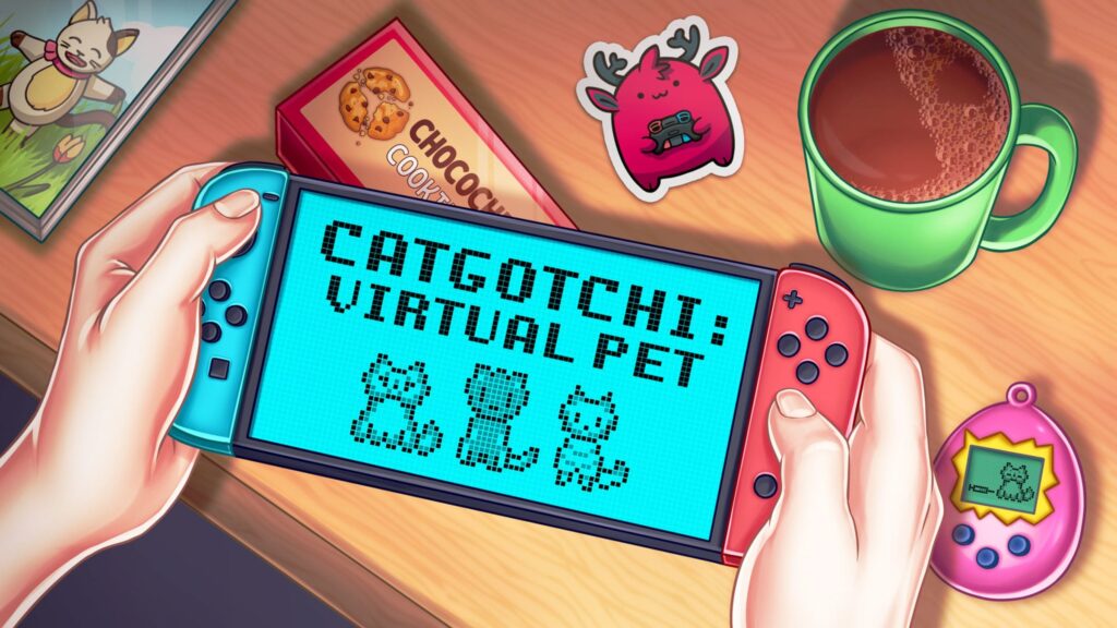 CATGOTCHI: VIRTUAL PET ✨😸👾 is available now on #NintendoSwitch