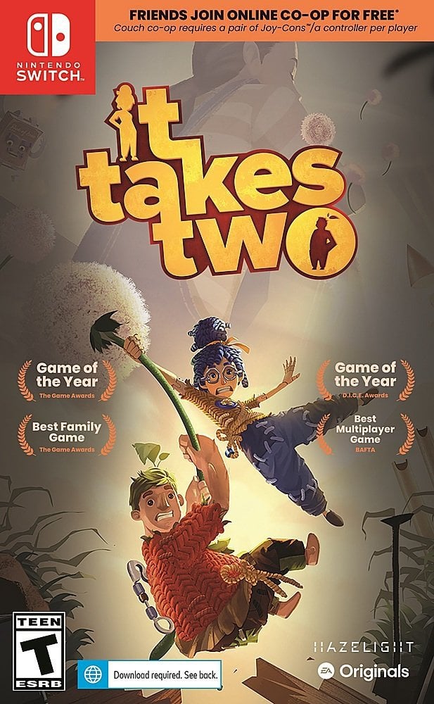 It Takes Two physical $20 Bestbuy - one of my favorite coop games! (single switch coop and online or local wireless coop with free companion app)