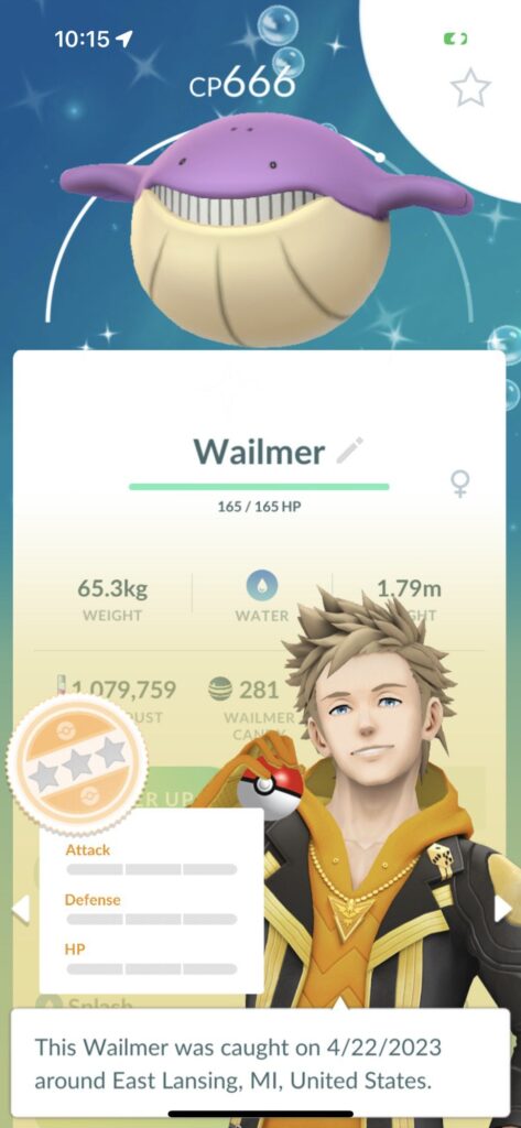 First nundo was a shiny!