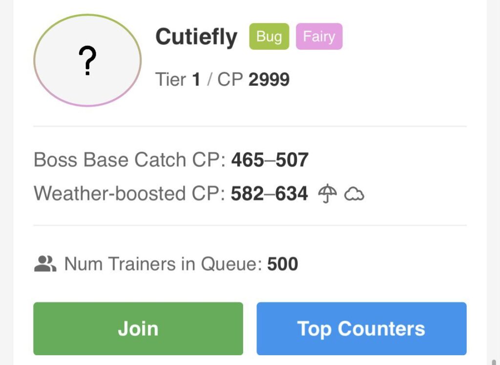 Remote raid passes are 195 pokécoins and y’all be raiding cutiefly? 😭