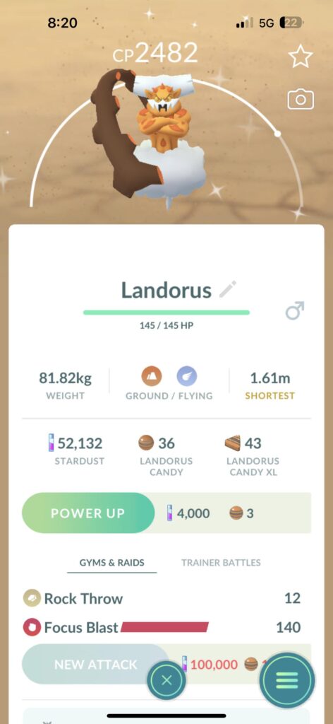 First landorus encounter 😎