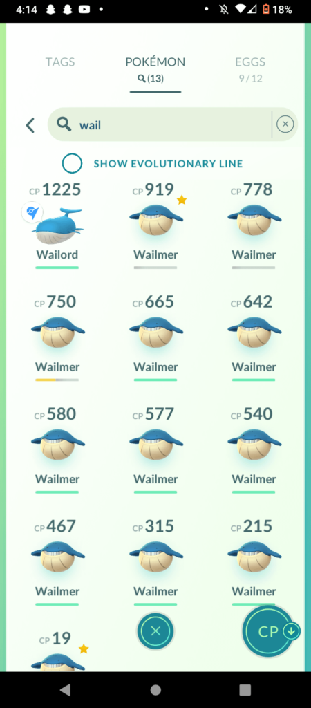 I just like wailmer