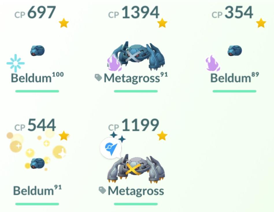 My collection of the beldum line. One of the best mons imo.