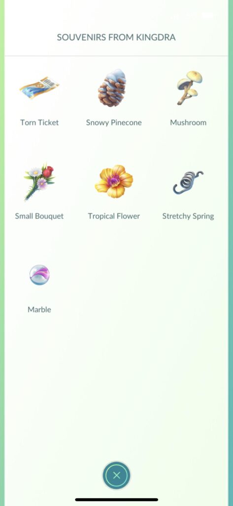 Is there any importance to souvenirs collected by buddy Pokémon?