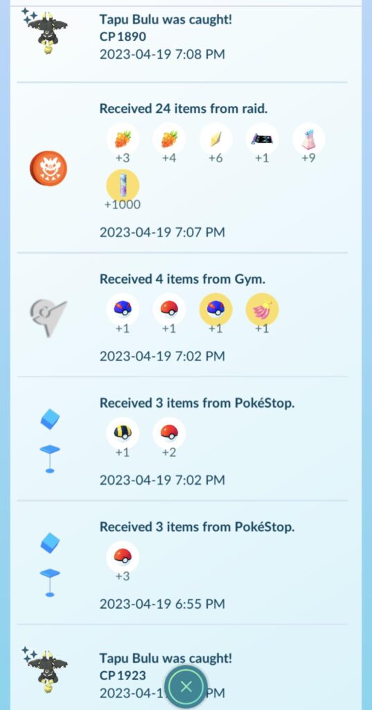 This past raid hour I went back to back shinys for the first time