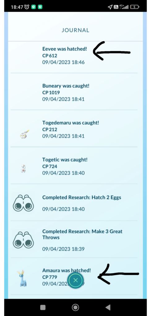 Hatched 2 hundos in a row! Now i have hatched 3 hundos in total