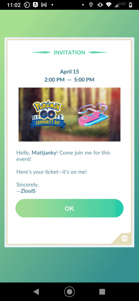 A random pokegenie stranger just gifted me the togetic research ticket. If you're out there bro thanks. It's been a rough week and your generosity gives me hope