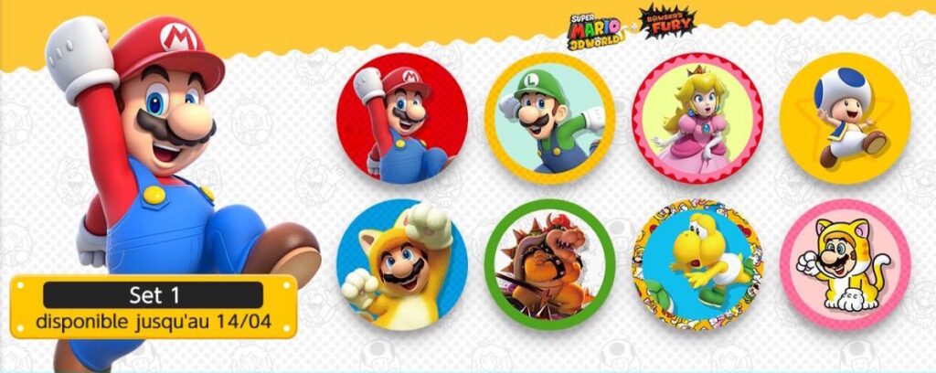 The first wave of Super Mario 3D Land + Bowser’s fury icons is now available!