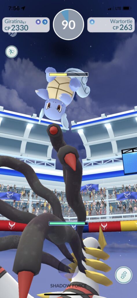 Wartortle wyd up there ?