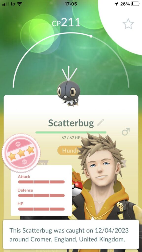 So I was doing my vivillion and accidentally got this 🤩