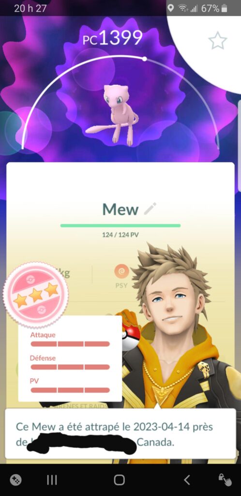 My first Mew, just wanted to share my happiness XD